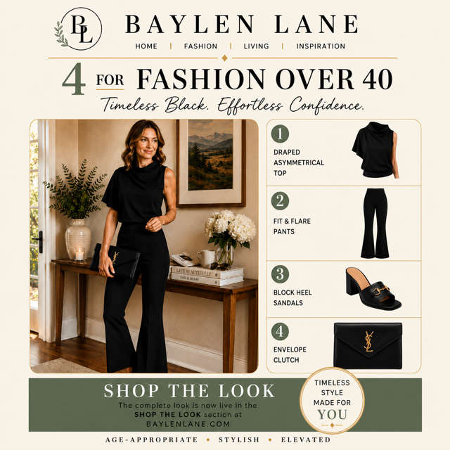 Timeless Black Outfit Ideas for Women Over 40: Effortless Confidence That Never Goes Out of Style