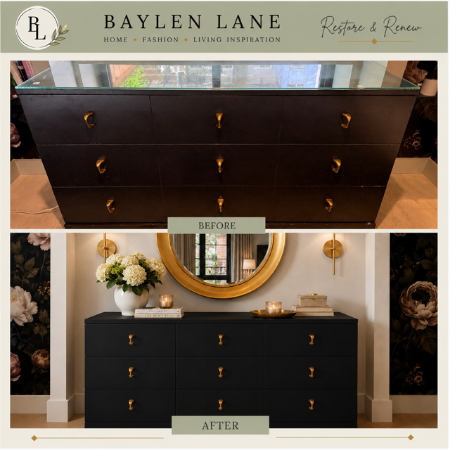 Restore and Renew: A Vintage Dresser Gets a Sophisticated New Look