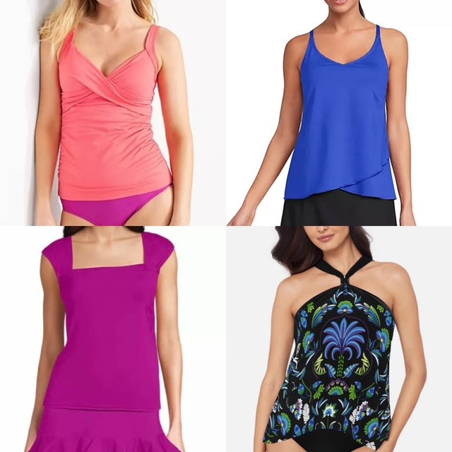 4 for Fashion Over 40: Stylish Swimwear with Built-In Bras