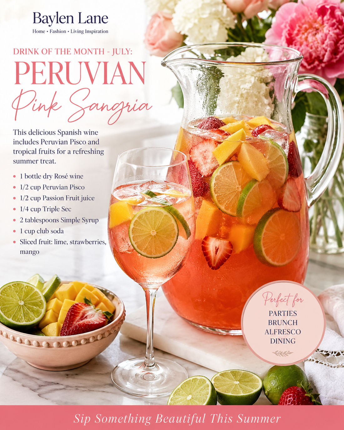 Drink of the Month: Peruvian Pink Sangria