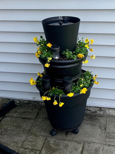 A Peaceful Patio Upgrade: DIY Solar Fountain Planter