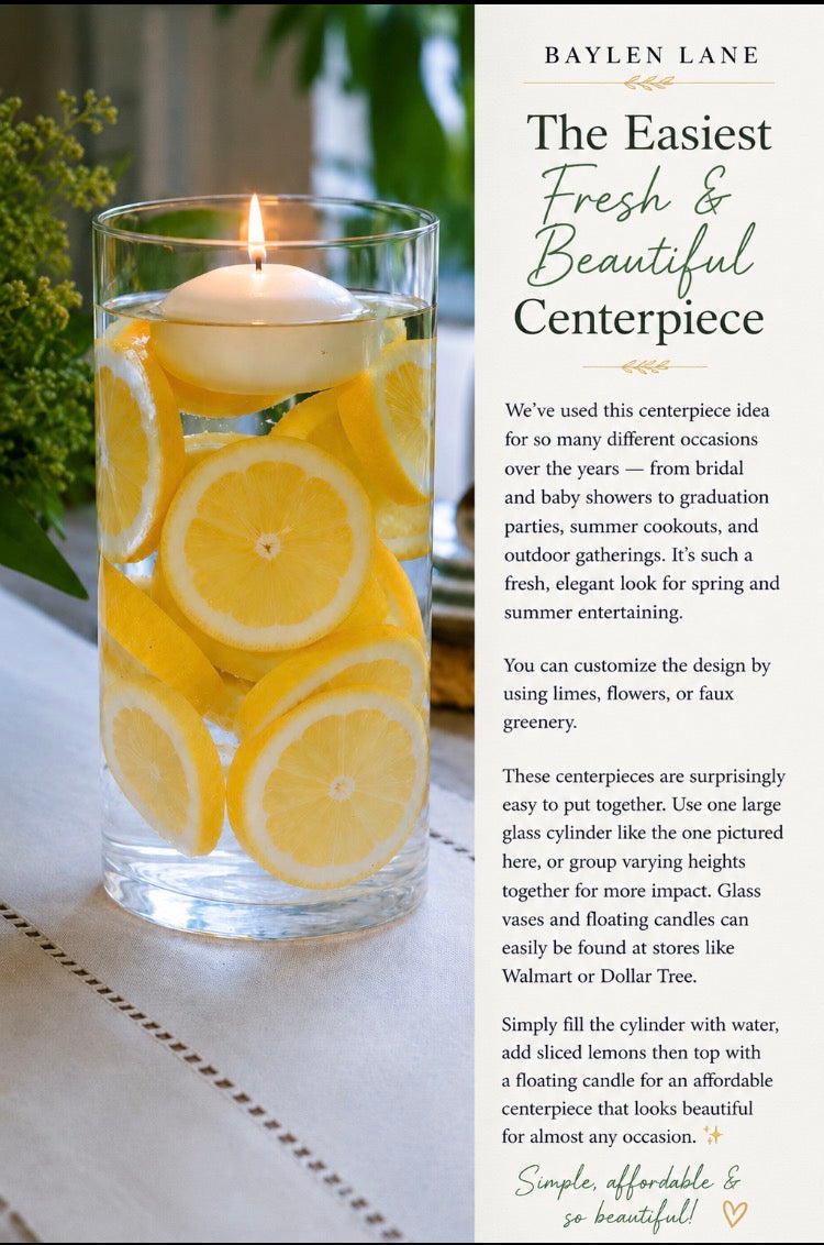 The Easiest Fresh and Beaurtiful Centerpiece